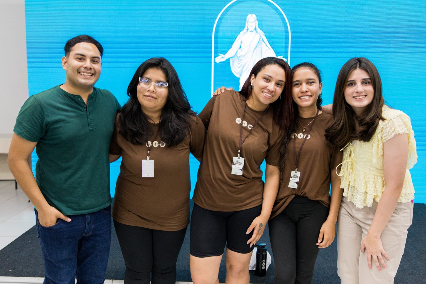 Young adults gathered at the Dedicate premiere in São Paulo