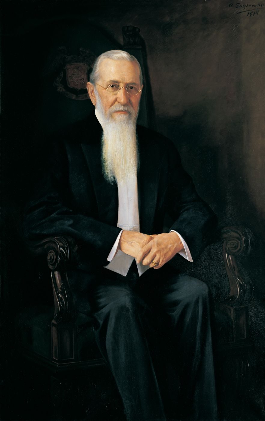 Portrait painting of Joseph F. Smith