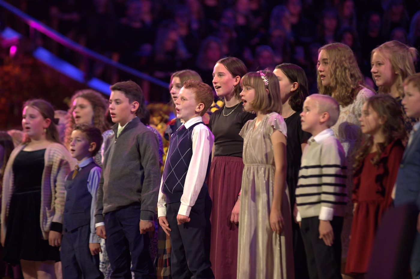A children's choir singing at the 2025 Church Music Festival in the Salt Lake Tabernacle (file photo)